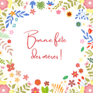 Fleurs color&eacute;es pour une maman &eacute;panouie
